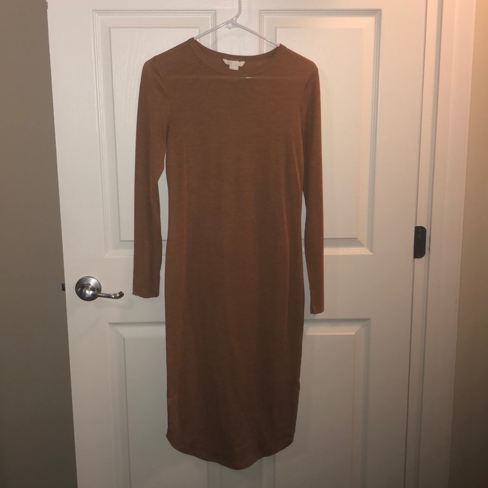 Brown/Burnt Orange Sweater Dress
